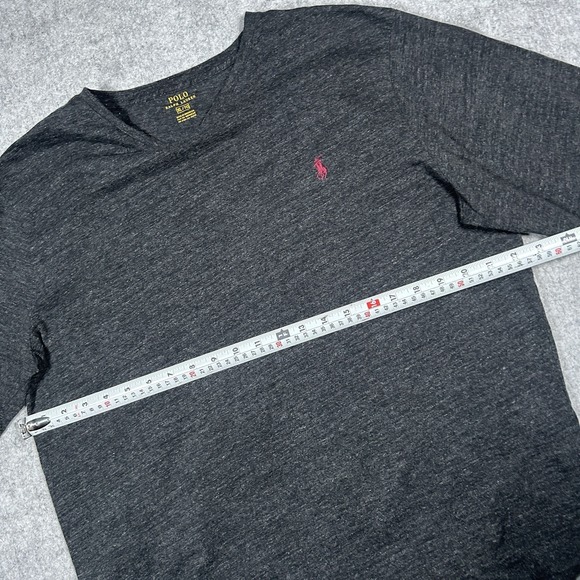 Polo Ralph Lauren T Shirt Mens Size XL Grey Long Sleeve Embroidered Pony Logo - Picture 4 of 12